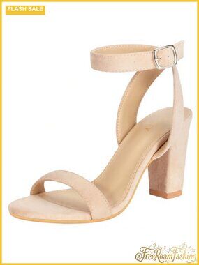 Women's Chunky Block Heeled Sandals Ankle Strap Open Toe Party Dress